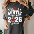 Proud Auntie Of A 2026 Senior Football Graduation Family Women's Comfort Colors T-Shirt Pepper