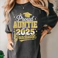 Proud Auntie Of A Class Of 2025 Graduate Senior Graduation Women's Comfort Colors T-Shirt Pepper