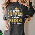 Proud Big Sister Of Two 2024 Graduate Class 2024 Graduation Premium Women's Comfort Colors T-Shirt Pepper