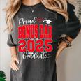 Proud Bonus Dad Of a Class Of 2025 Graduate Graduation Women's Comfort Colors T-Shirt Pepper