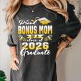 Proud Bonus Mom Of a Class Of 2026 Graduate Graduation 2026 Women's Comfort Colors T-Shirt Pepper