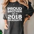 Proud Brother Of A 2018 Graduate Class Graduation Women's Comfort Colors T-Shirt Pepper