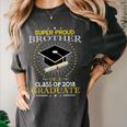 Proud Brother The Class Of 2018 Graduate Graduation T Shirt Women's Comfort Colors T-Shirt Pepper