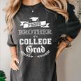 Proud Brother Of a College Grad 2019 Family Graduation Shirt Women's Comfort Colors T-Shirt Pepper