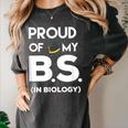 Proud Of My BS In Biology Graduation T-Shirt Women's Comfort Colors T-Shirt Pepper