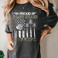 Proud Coast Guard Grandpa US Coast Guard Graduation Grandpa Women's Comfort Colors T-Shirt Pepper