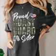Proud Coast Guard Sister US Coast Guard Graduation Sister Women's Comfort Colors T-Shirt Pepper