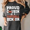 Proud Cousin Of a Football Senior 2026 Graduation Gifts Women's Comfort Colors T-Shirt Pepper