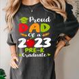 Proud Dad Of 2023 Pre K Graduate Graduation Women's Comfort Colors T-Shirt Pepper