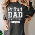 Proud Dad Of 2024 Graduate Father Senior 24 Graduation Women's Comfort Colors T-Shirt Pepper