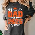 Proud Dad Of A 2026 Senior Basketball Graduation Family Women's Comfort Colors T-Shirt Pepper