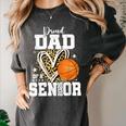 Proud Dad Of A 2026 Senior Basketball Graduation Leopard Women's Comfort Colors T-Shirt Pepper
