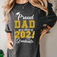 Proud Dad Of a Class Of 2021 Graduate Graduation Senior 2021 Women's Comfort Colors T-Shirt Pepper