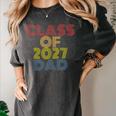 Proud Dad Of A Class Of 2027 Graduate Senior Graduation Women's Comfort Colors T-Shirt Pepper