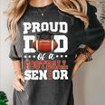 Proud Dad Of a Football Senior 2026 Graduation Women's Comfort Colors T-Shirt Pepper