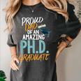 Proud Dad PhD Doctoral Graduation Doctorate Degree EdD PsyD Women's Comfort Colors T-Shirt Pepper