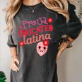 Proud Educated Latina Graduation Masters Degree PhD Women's Comfort Colors T-Shirt Pepper