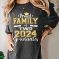 Proud Family Of Two 2024 Graduate Class 2024 Graduation Women's Comfort Colors T-Shirt Pepper