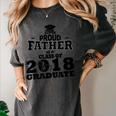 Proud Father Of A Class Of 2018 Graduate Tee Graduation Z1 Women's Comfort Colors T-Shirt Pepper