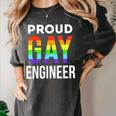 Proud Gay Engineer LGBTQ Rainbow Engineering Graduation Women's Comfort Colors T-Shirt Pepper
