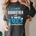 Proud Godbrother Of Two 2023 Graduate Class 2023 Graduation Women's Comfort Colors T-Shirt Pepper
