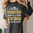 Proud Godmother Of 5th Grade Graduate 2023 Family Graduation Women's Comfort Colors T-Shirt Pepper