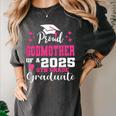 Proud Godmother Of 5th Grade Graduate 2025 Family Graduation Women's Comfort Colors T-Shirt Pepper