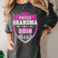 Proud Grandma Of a 2018 Grad Graduation Family Women's Comfort Colors T-Shirt Pepper