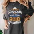 Proud Grandma Of A 2018 Graduate Shirt Graduation Grad Class Women's Comfort Colors T-Shirt Pepper