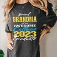 Proud Grandma Of 2023 College Graduate Family 23 Graduation Women's Comfort Colors T-Shirt Pepper
