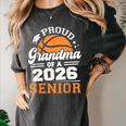 Proud Grandma Of A 2026 Senior Basketball Graduation Women's Comfort Colors T-Shirt Pepper