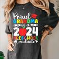 Proud Grandma Of Class Of 2024 Preschool Graduate Graduation Women's Comfort Colors T-Shirt Pepper
