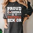 Proud Grandma Of a Football Senior 2026 Graduation Women's Comfort Colors T-Shirt Pepper