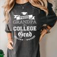 Proud Grandpa Of a College Grad 2019 Family Graduation Shirt Women's Comfort Colors T-Shirt Pepper