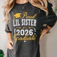 Proud Lil Sister Of a Class Of 2026 Graduate For Graduation Women's Comfort Colors T-Shirt Pepper