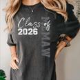 Proud Memaw Of A Class Of 2026 Graduate Senior 26 Graduation Women's Comfort Colors T-Shirt Pepper