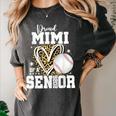 Proud Mimi Of A 2026 Senior Baseball Graduation Leopard Women's Comfort Colors T-Shirt Pepper