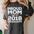 Proud Mom Of A 2018 Graduate Senior Class Graduation T-Shirt Women's Comfort Colors T-Shirt Pepper