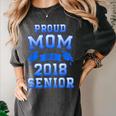 Proud Mom Of 2018 Senior Graduation T Shirt Women's Comfort Colors T-Shirt Pepper