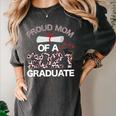 Proud Mom Of A 2021 Graduate Leopard Print Graduation Mama Women's Comfort Colors T-Shirt Pepper