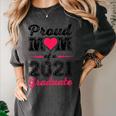 Proud Mom Of A 2021 Graduate Senior Graduation Women's Comfort Colors T-Shirt Pepper