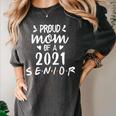 Proud Mom Of a 2021 Senior Graduation Women's Comfort Colors T-Shirt Pepper