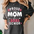 Proud Mom Of a 2021 Senior Year School Graduation Party Women's Comfort Colors T-Shirt Pepper