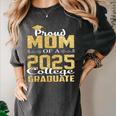 Proud Mom Of 2025 Graduate College Shirt Graduation Women's Comfort Colors T-Shirt Pepper