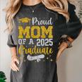 Proud Mom Of A 2025 Graduate Senior Class Of 2025 Graduation Women's Comfort Colors T-Shirt Pepper