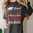 Proud Mom Of 2025 Senior Graduate Matching Family Graduation Women's Comfort Colors T-Shirt Pepper
