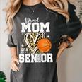 Proud Mom Of A 2026 Senior Basketball Graduation Leopard Women's Comfort Colors T-Shirt Pepper