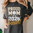 Proud Mom Of a 2026 Senior Volleyball Graduation Women's Comfort Colors T-Shirt Pepper
