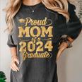 Proud Mom Of a Class Of 2024 Graduate Senior Graduation Women's Comfort Colors T-Shirt Pepper