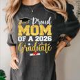 Proud Mom Of A Class Of 2026 Graduate Senior Gold Graduation Women's Comfort Colors T-Shirt Pepper